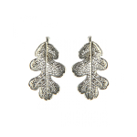 Серьги листья Ester Bijoux Дуб LF83C-S BW