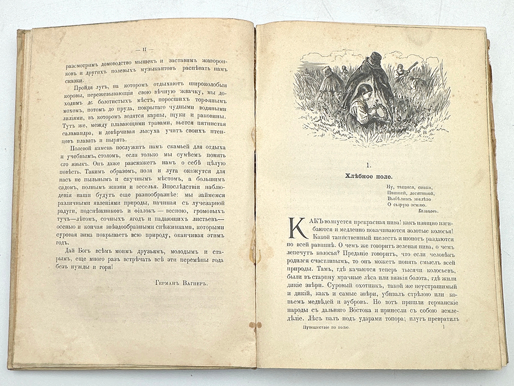 Вагнер Г. Путешествие по полю и ниве : Прогулка с молодыми друзьями Германа Вагнера . СПБ.-М. 1907