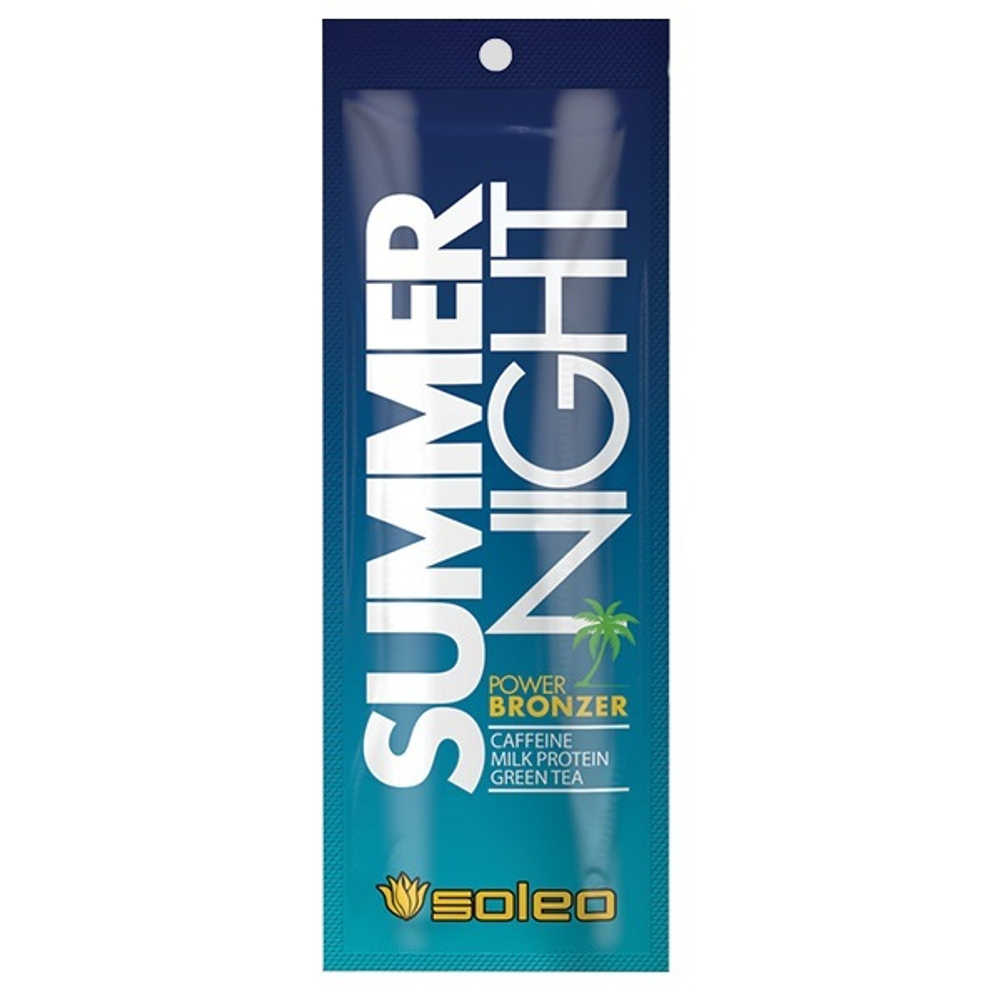 Интенсивный крем-бронзатор для загара в солярии с пеньковым маслом Soleo Summer Night 15мл