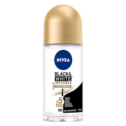 Дезодорант-антиперспирант Nivea Черное и Белое невидимый Гладкий шелк 50 мл