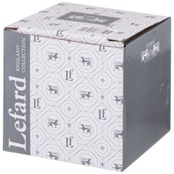 КРУЖКА СТЕКЛЯННАЯ С ФАРФОРОВЫМ СИТОМ LEFARD ТЮЛЬПАНЫ 420 МЛ