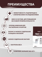 Сухой корм для кошек AlphaPet Vet Diet (АльфаПет) 0,4кг Urinary сухой при заболеваниях нижних отделов мочевыводящих путей