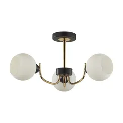 5642/3C COMFI LN23  чёрный, золотой Люстра потолочная E27 3*60W 220V BLISS