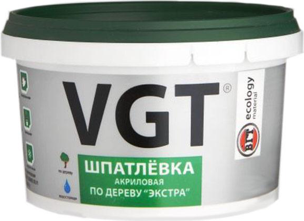 Шпатлёвка акриловая по дереву. VGT Экстра. Дуб. 1 кг.