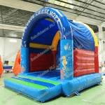 Коммерческий надувной батут "Синее море" с крышей