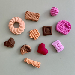 Молд силиконовый для лепки сладостей для ватной игрушки и кукол "Hello Kitty" диаметр 9 см/ Форма для полимерной глины "сладости, печенье, китти, имбирный человечек"