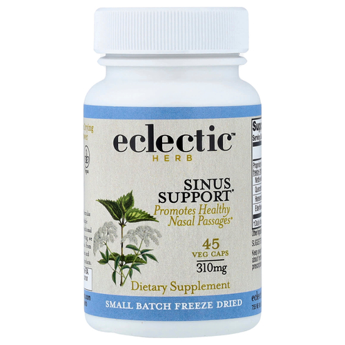 Eclectic Herb, добавка для поддержки пазух носа, 45 растительных капсул
