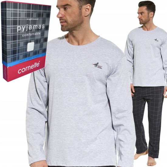 Пижама мужская с длинным рукавом и брюками Cornette Wild Horse 124/219
