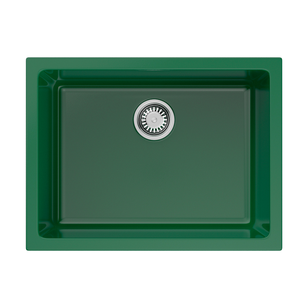 кухонная мойка Omoikiri Okinoshima 61-U/I-RG Glossy Natceramic/royal green глянцевый