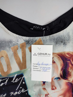 Футболка Mohito с принтом 44 размер