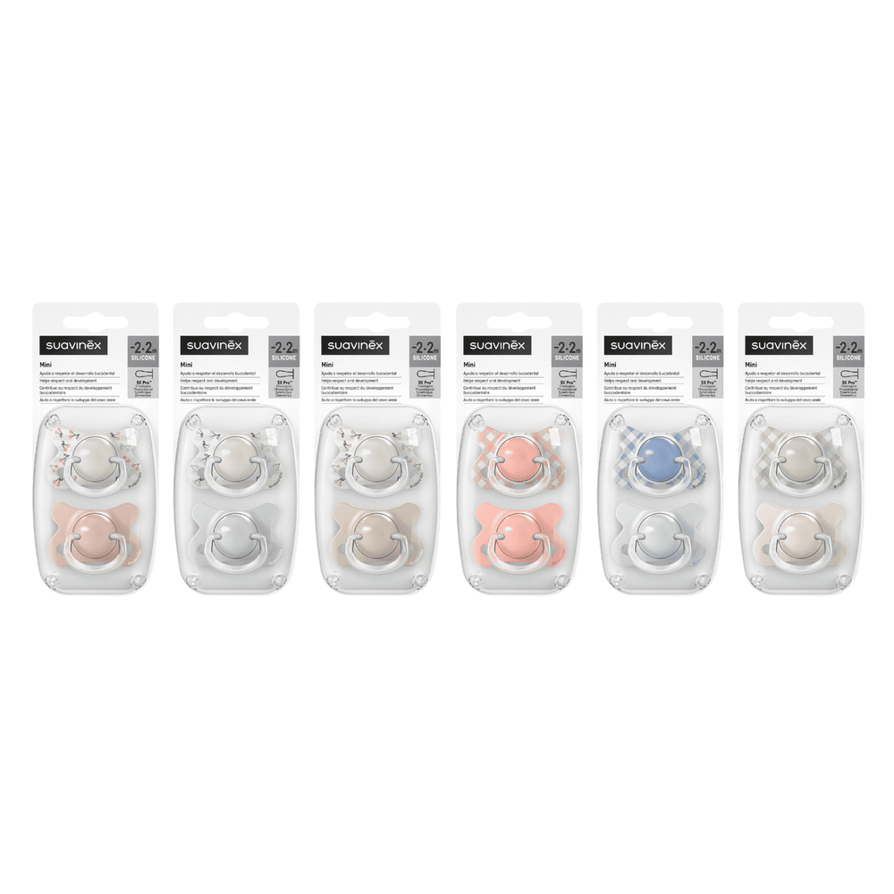 Набор физиологических пустышек Suavinex Wild розовый, -2/2 мес, 2 шт