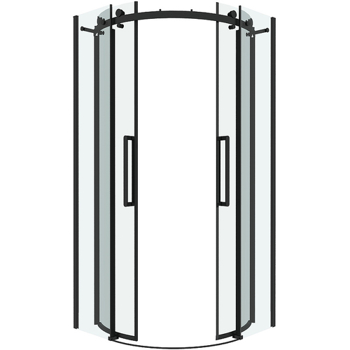 Душевой уголок Grossman Classic 100х100 301.K33.04.1010.21.00 профиль Черный матовый стекло прозрачное