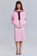 Бомбер из вареного денима