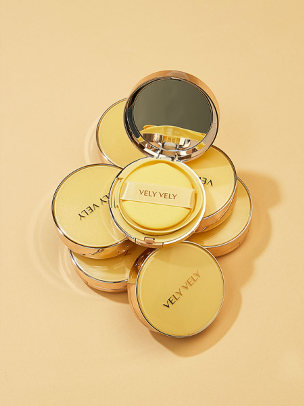 Vely Vely Тональная основа-кушон с рефилом – 23 натуральный Aura Honey Glow Cushion – Natural 15 гр х 2 шт