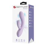Лиловый гибкий вибратор-кролик 19см Pretty Love Rosolyn Rabbit Vibrator Violet BW-500055-2