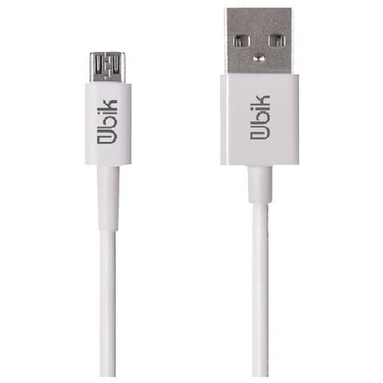 USB cable micro 1m Ubik UM04W 2А white