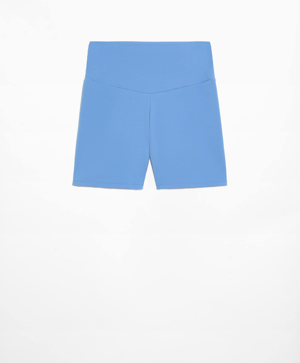 OYSHO Велосипедки Comfortlux с высокой посадкой длиной 10 см, синий