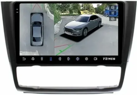 Магнитола для BMW 1-серии E81, E82, E87 2006-2012 (без штатного монитора, климат) - Teyes CC3-2K-360 на Android 10, 2K QLED, 6Гб+128Гб, CarPlay, 4G SIM-слот, 4 камеры в комплекте
