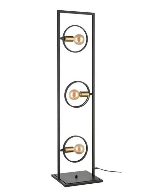 Торшер Speed, 3x60Вт E27, цвет чёрный, золото