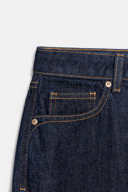 ZARA ДЖИНСЫ Z.03 ПРЯМОГО КРОЯ С ВЫСОКОЙ ПОСАДКОЙ И УДЛИНЕННЫМИ ШТАНИНАМИ, СИНИЙ