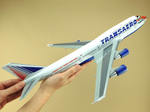 Модель самолета Boeing 747-400 (М1:144, Transaero с тигром, EI-XLN)