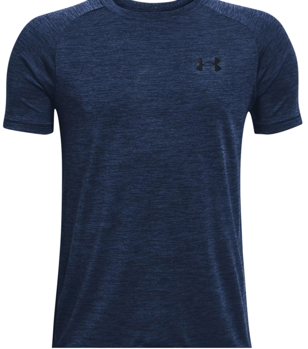 Детская теннисная футболка Under Armour Boys' UA Tech 2.0 Short Sleeve - academy/black