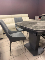 Стол B2417-6 темно-серая керамика (Neapolis)