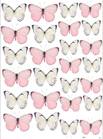 Печать на съедобной бумаге. Бабочки №4