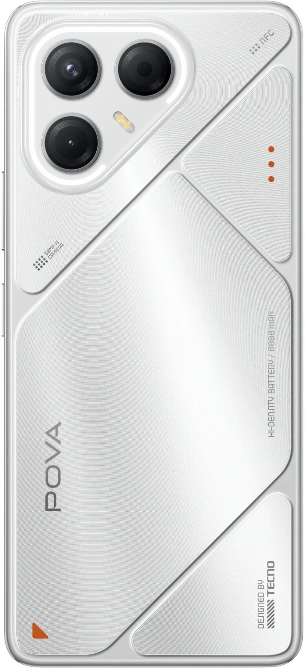 Смартфон TECNO POVA 7 5G 8/128 ГБ Ростетс(ЕАС), Dual nano SIM, серебристый