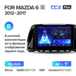 Teyes CC2 Plus 9" для Mazda 6 III 2012-2017