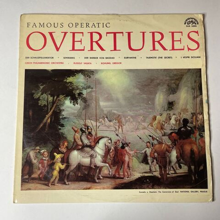 Винтажная виниловая пластинка LP The Czech Philharmonic Orchestra Famous Operatic Overtures (Чехословакия 1966)