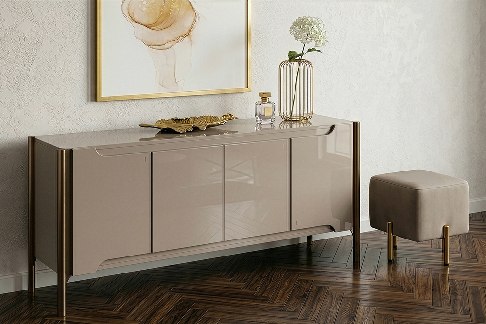 Комод Garda Decor Гримальди (Grimaldi) светлый 160*42*80 см