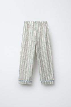 ZARA ПИЖАМА В ПОЛОСКУ, ЗЕЛЕНЫЙ