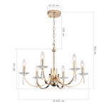 SL1405.203.06 Люстра подвесная  ELEGANCE E14 6х40W