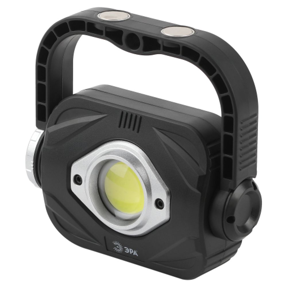 Светодиодный фонарь ЭРА PB-701 прожектор 3Вт на батарейках 3хАА с ручкой на магните | Прожекторные фонари