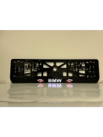 Рамка для номера с подсветкой. BMW RED Глаза