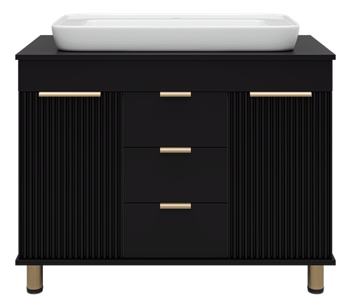 Тумба под раковину Brevita Enfida 100 (черная)