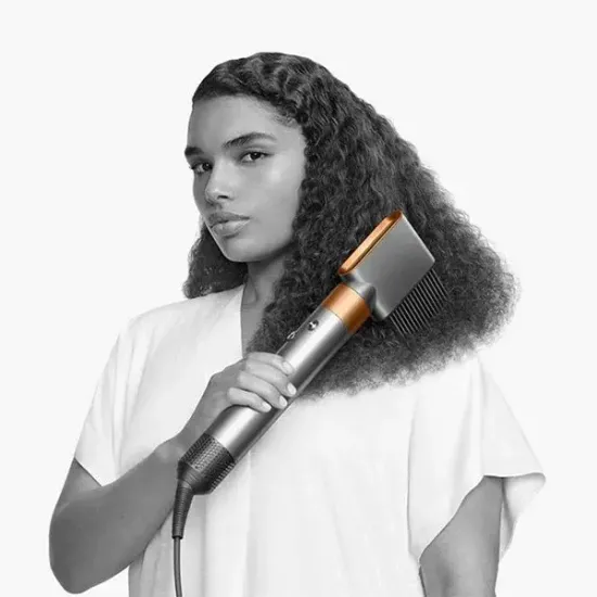 Фен-стайлер Dyson Airwrap complete long HS05 diffuse EU, bright nickel/rich copper