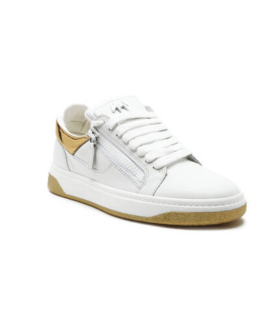 Кроссовки кожаные talogo Giuseppe Zanotti - белый(RM30049)