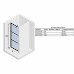 Душевая дверь Riho Grid GB101 90
