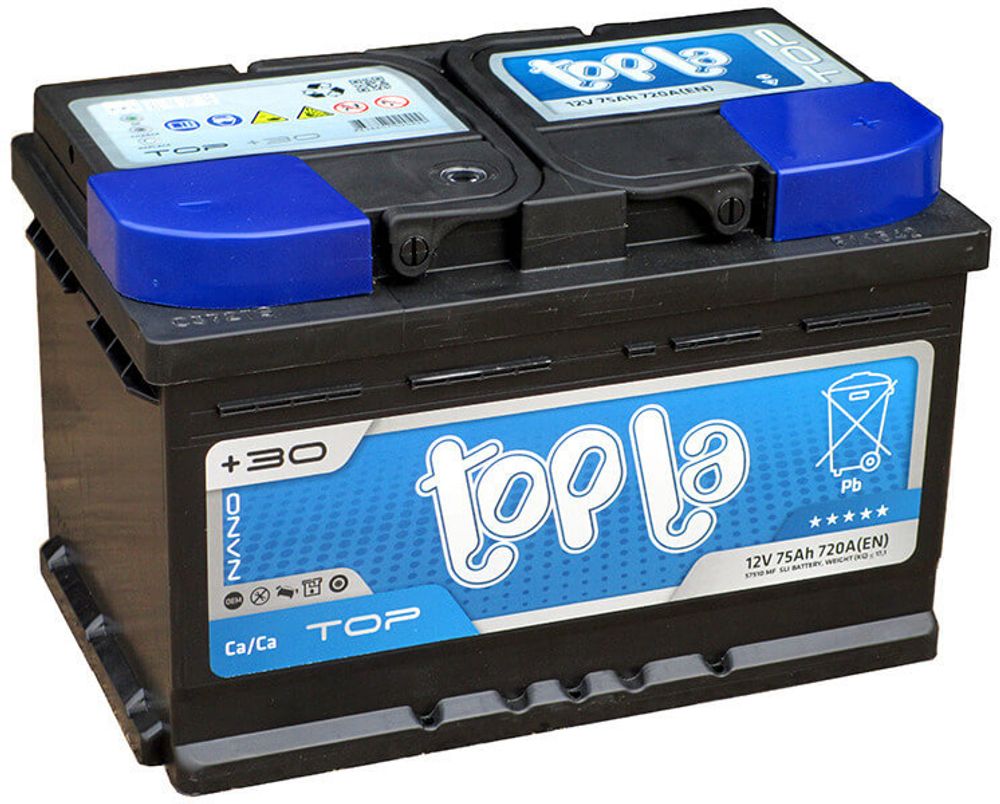 Topla Top 6CT- 75 ( низкий ) аккумулятор