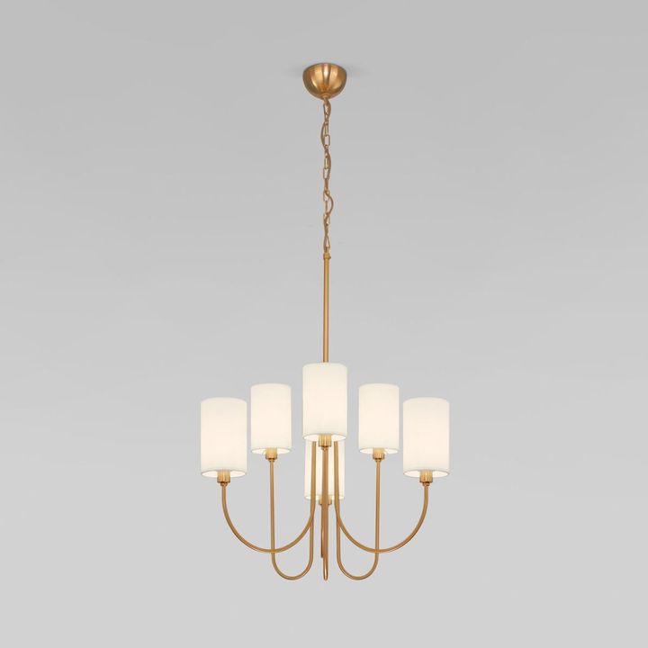 Подвесная люстра Eurosvet Abbey 60164/6 латунь Smart