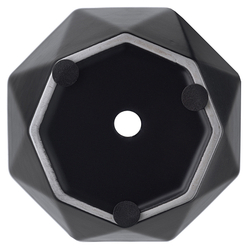Горшок цветочный rhombus, 13,5 см, матовый черный