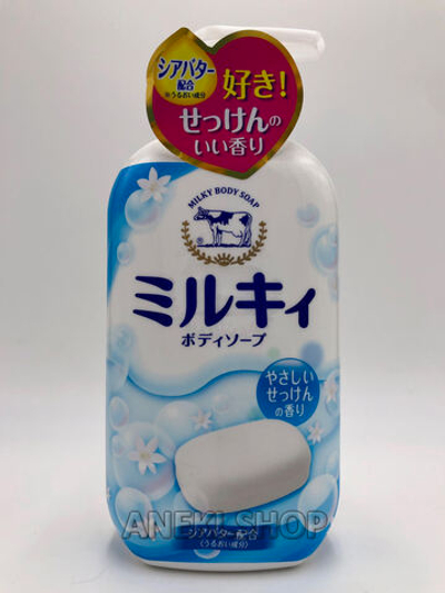 Мыло жидкое для тела увлажняющее молочное с ароматом свежести 550 мл Cow Brand Cow Brand Milky body soap