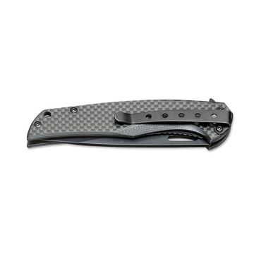 Складной нож Boker 01RY703 Black Carbon c клинком из стали 440A, рукоять карбон