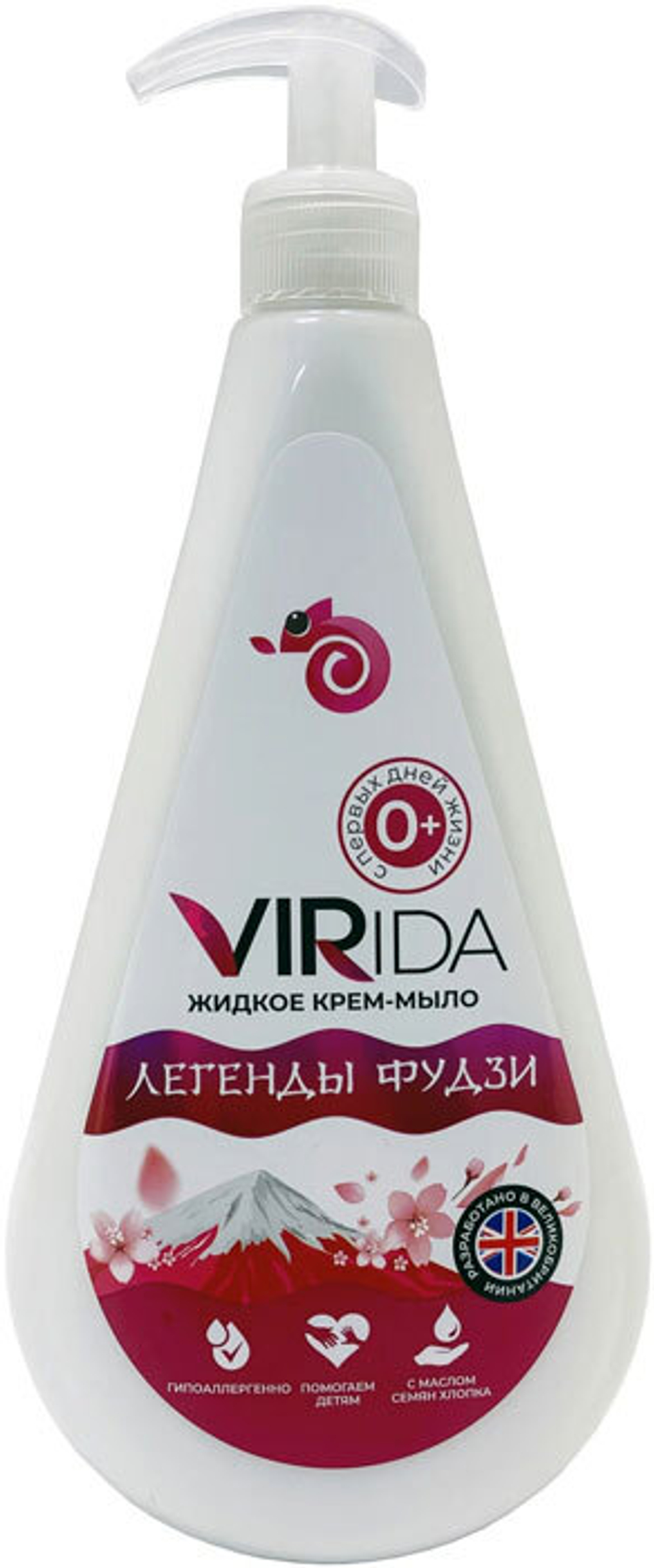 VIR ж\крем-мыло Масло хлопка+Легенды Фудзи 1л