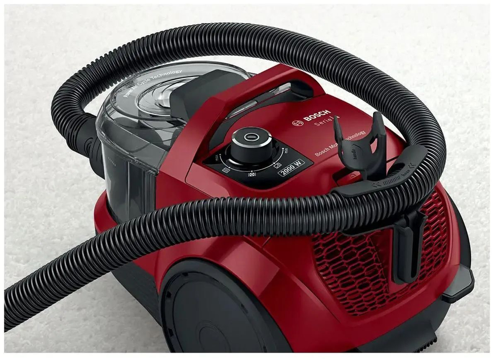 Пылесос Bosch Serie 4 BGS21WX200, 2000Вт, красный