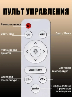 Люстра потолочная светодиодная с пультом,белая,светильник,