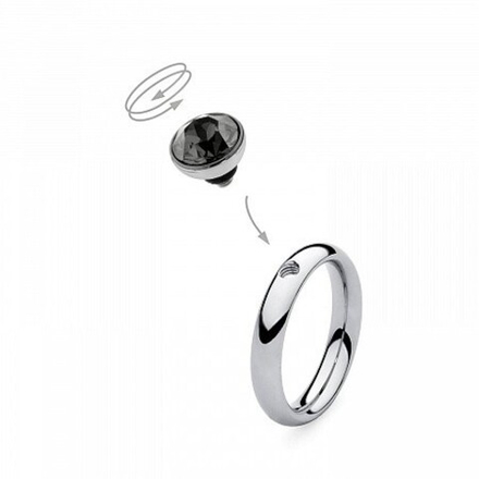 Шарм Qudo Bottone crystal silver 680103 BW/S