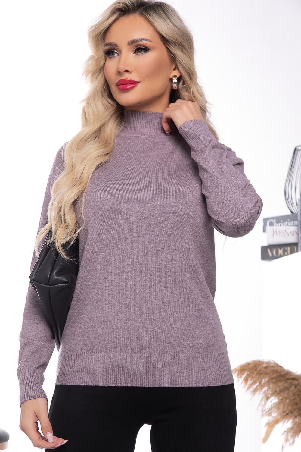 Водолазка Осенняя история (пыльно-фиолетовая) Б14539-20М LT Collection